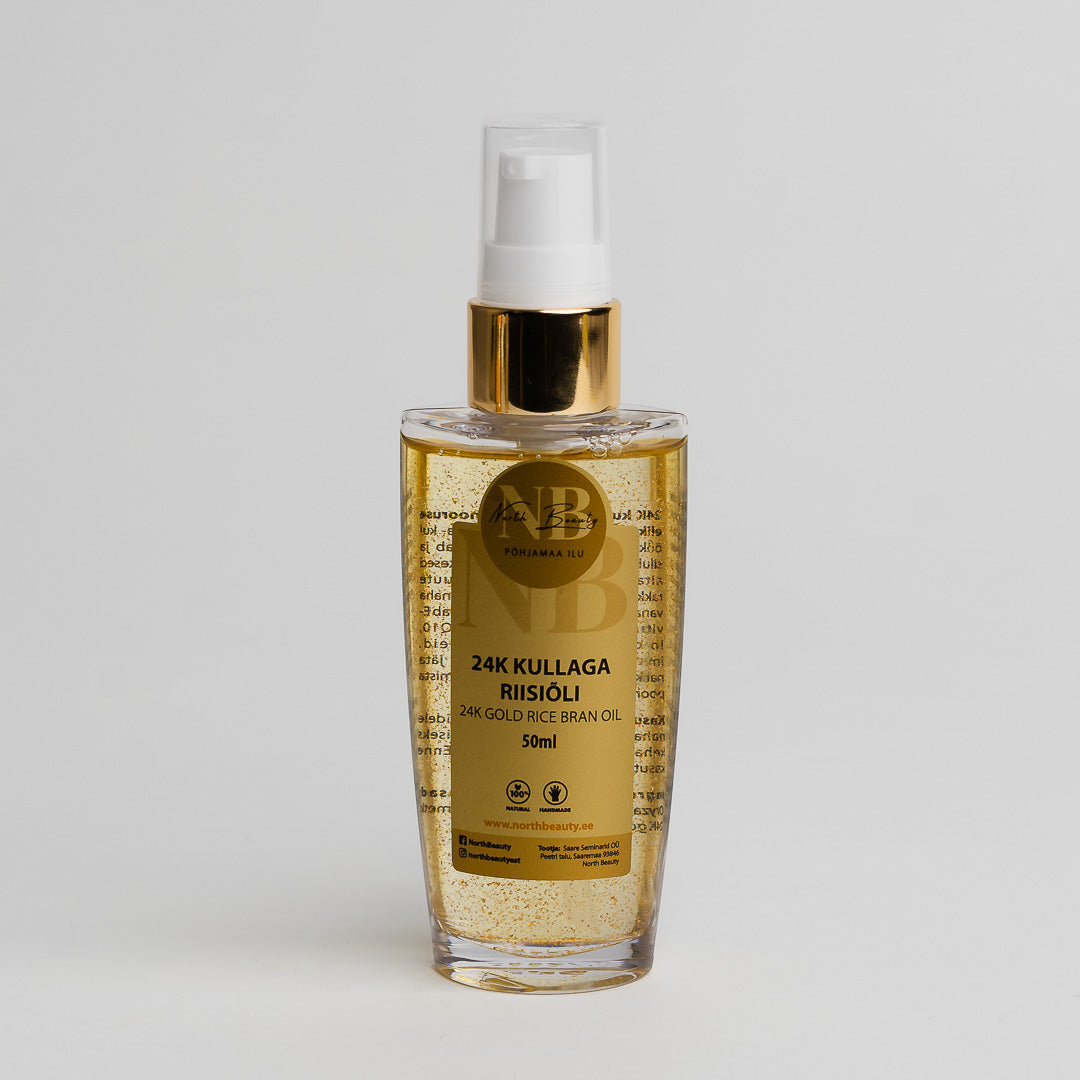 24K Gold Rice Oil, 50ml